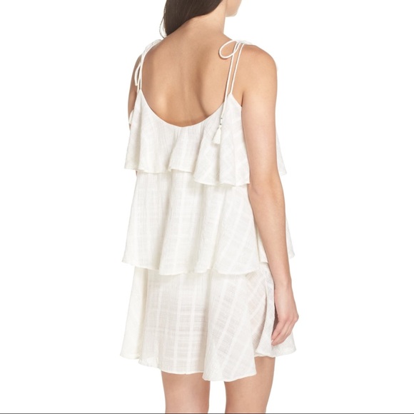 MUCHE et MUCHETTE Plaid Cotton Tiered Dress O/S - Picture 3 of 11